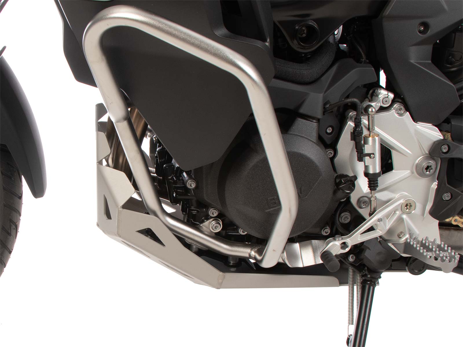 Motorbeschermplaat zilver voor BMW F 900 GS Adventure (24-) Hepco & Becker