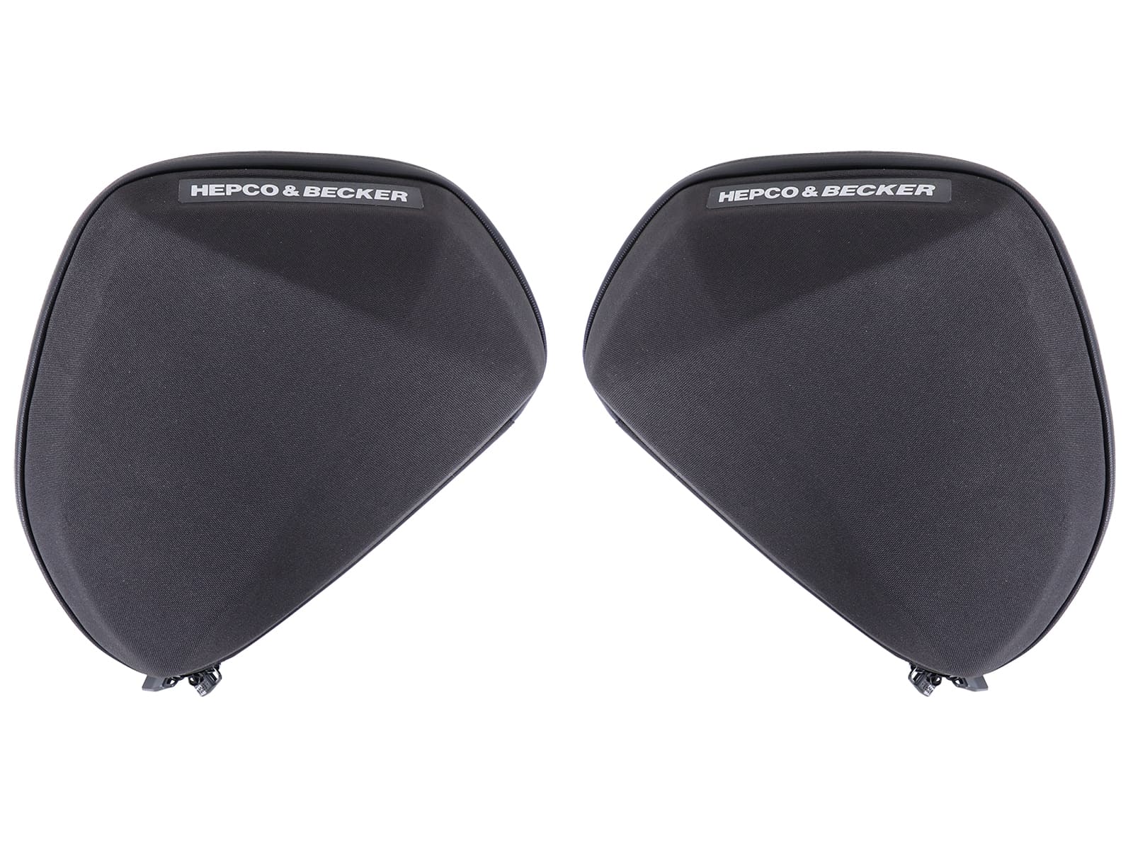 Set beschermende stangtassen V1 zwart Hepco & Becker