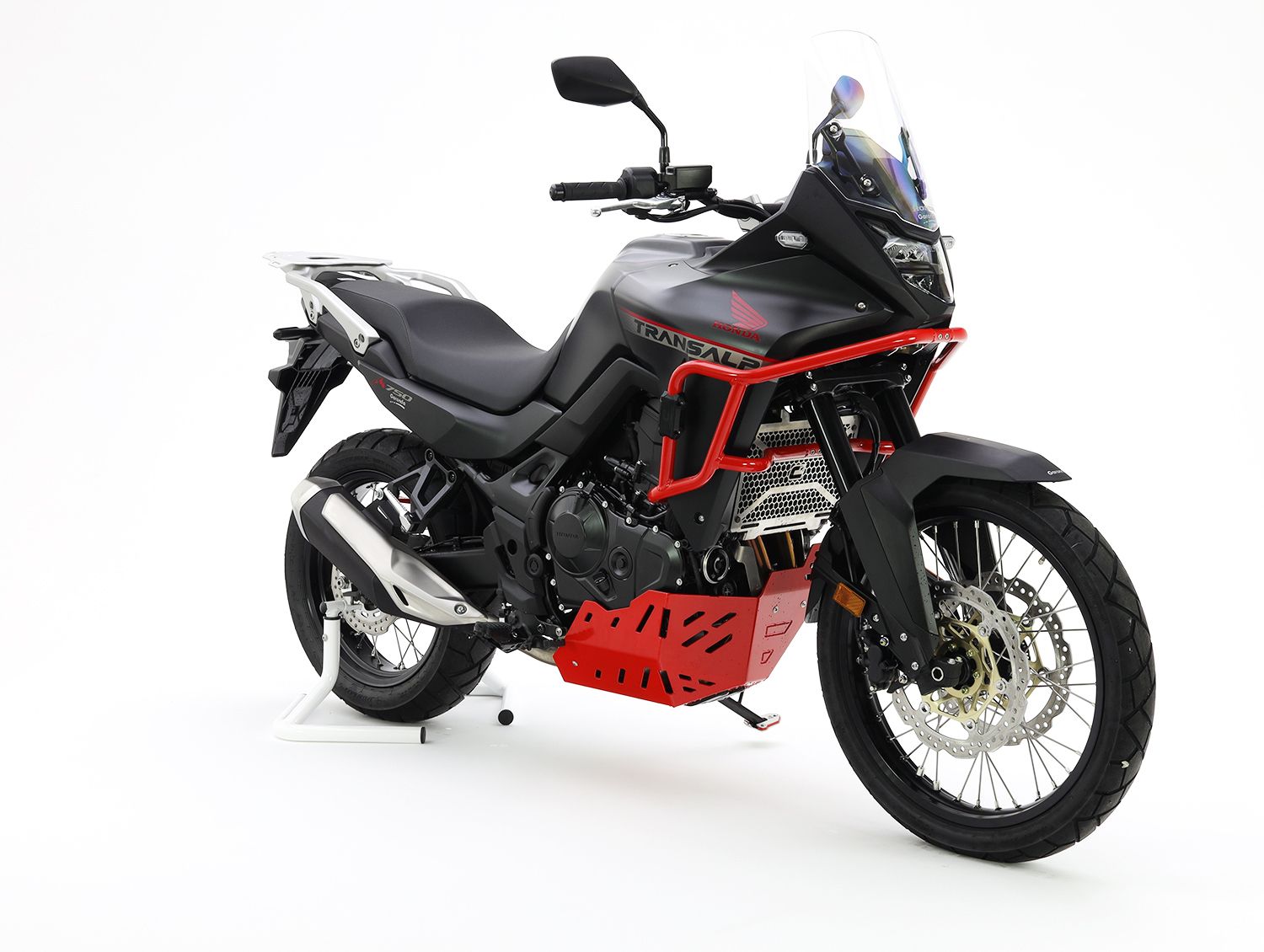Aluminium motorbeschermplaat voor Honda XL 750 Transalp, grijs