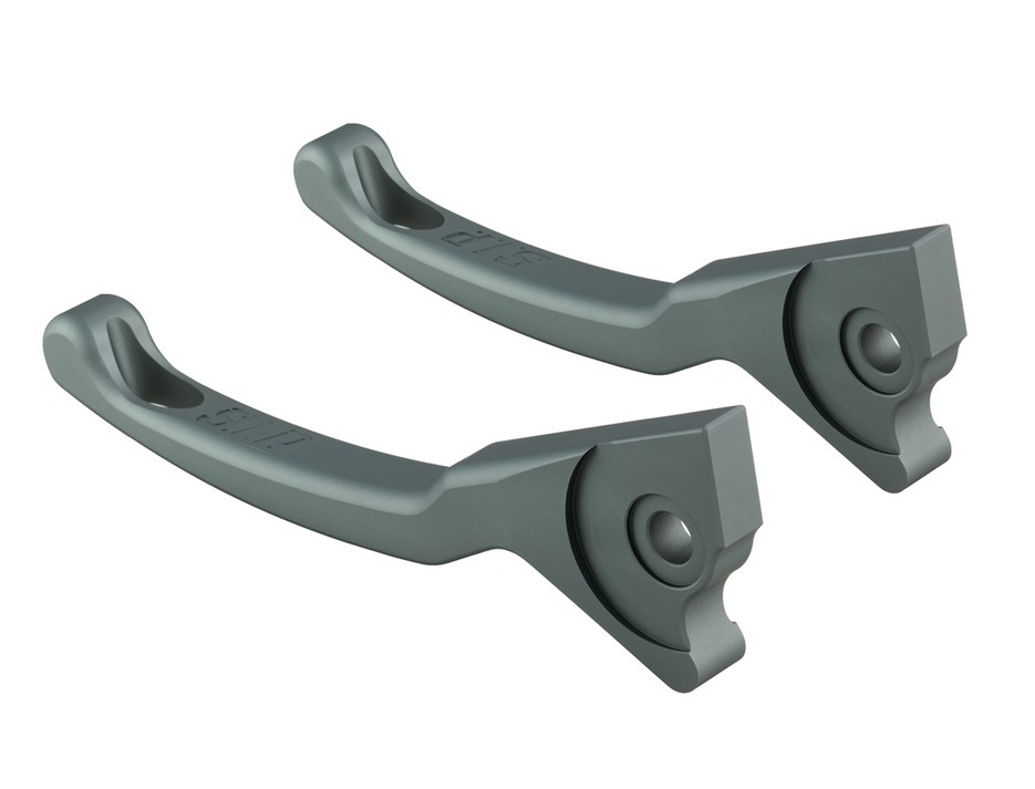 Sport remhendelset Shorty voor Vespa, rechts en links, mat grijs