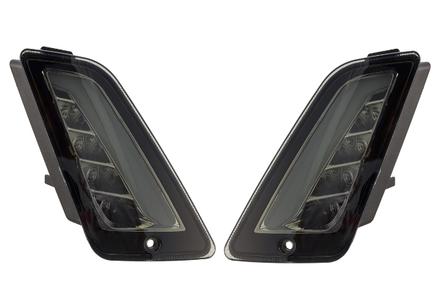 Richtingaanwijzerset voor & achter voor Vespa GTS/GTS Super/GTV 125-300cc ('14-), getint