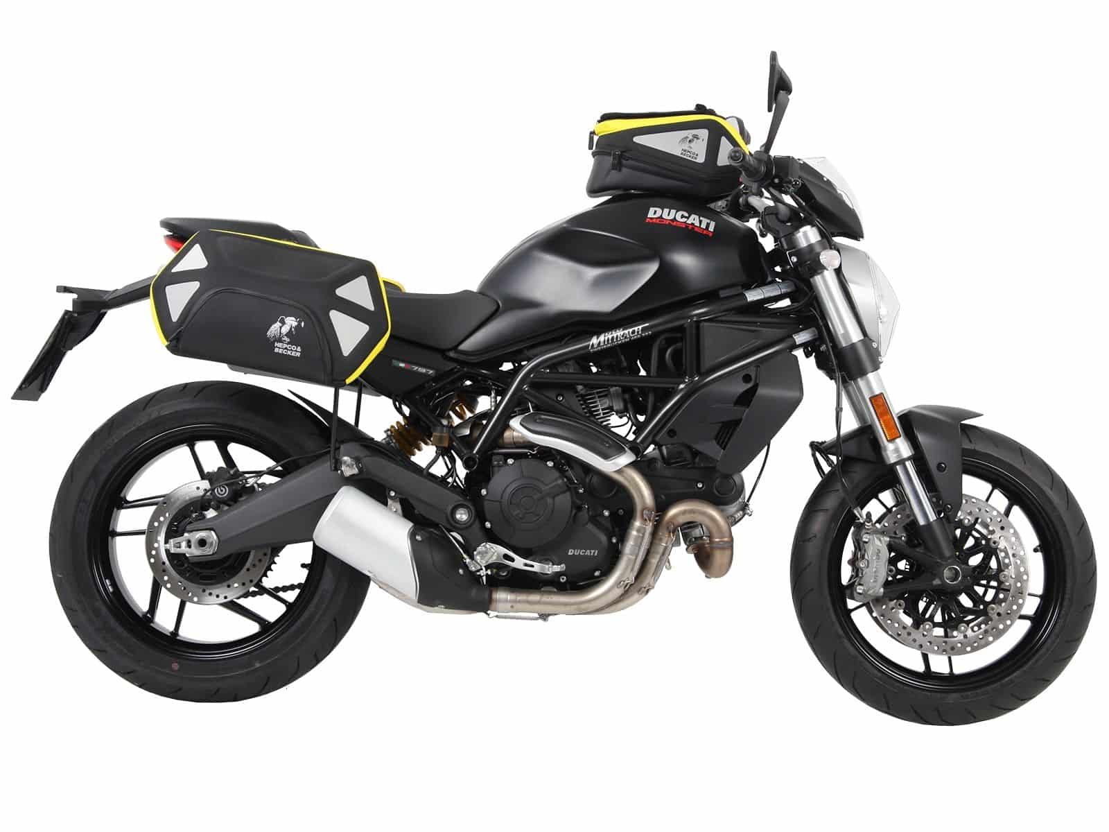 C-Bow zijdrager zwart voor Ducati Monster 797 (17-20) Hepco & Becker