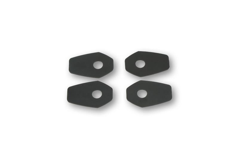 HIGHSIDER smart montageplaten Indy Spacer Zwart Voor diverse Kawasaki, Yamaha, Suzuki