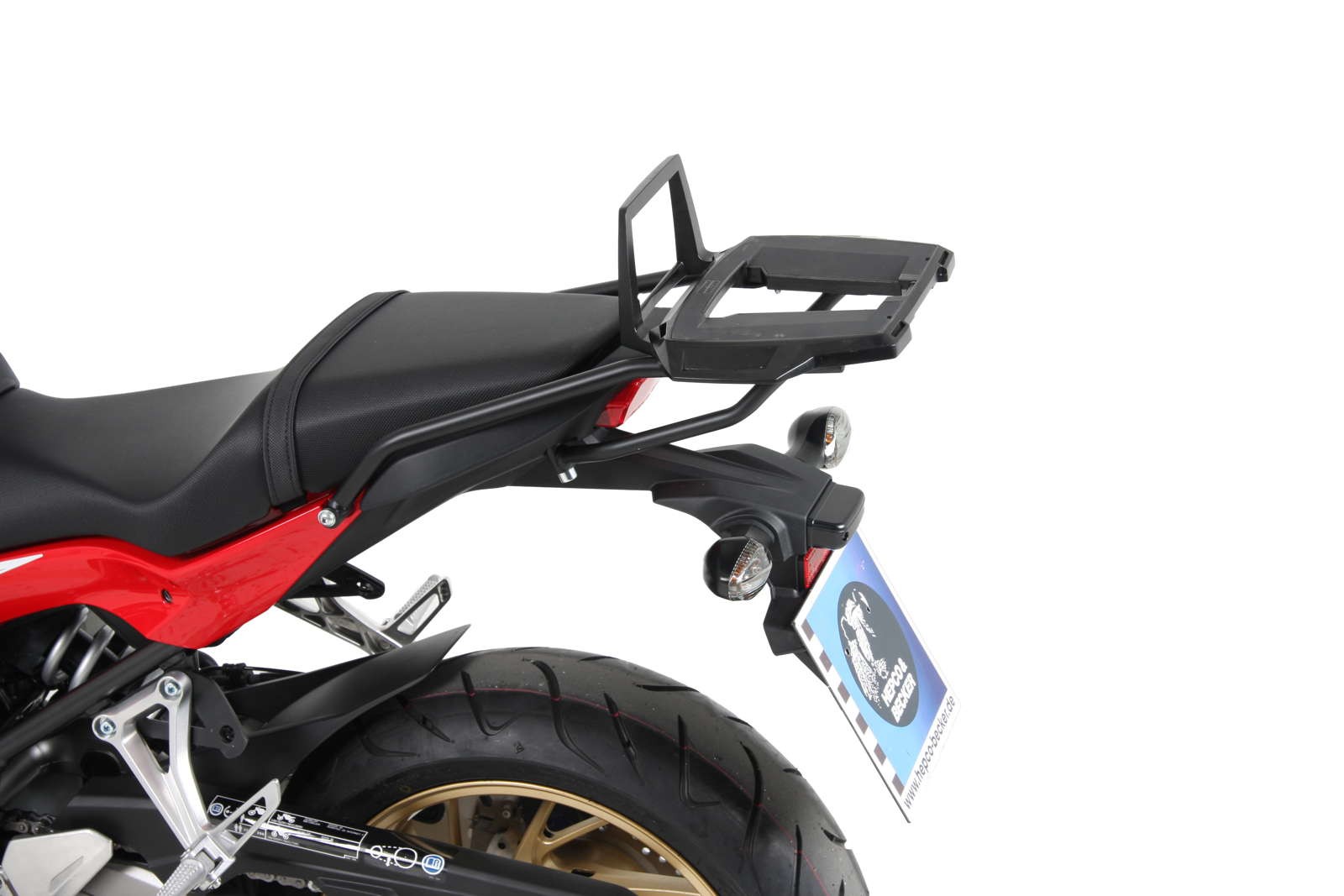 Alurack topkoffer zwart voor Honda CB 650 F (14-18) Hepco & Becker