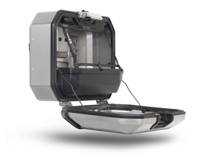 Shad zijkoffer Terra TR47, rechts, zilverkleurig aluminium, 47 l