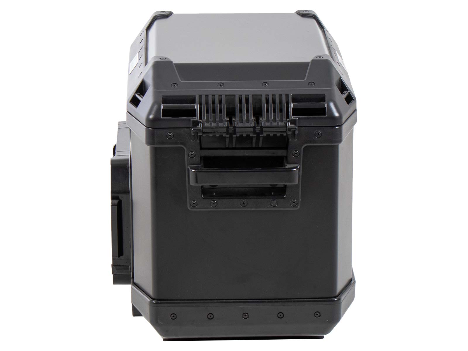 Aluminium zijkoffer Xplorer 40 Cutout links zwart Hepco & Becker