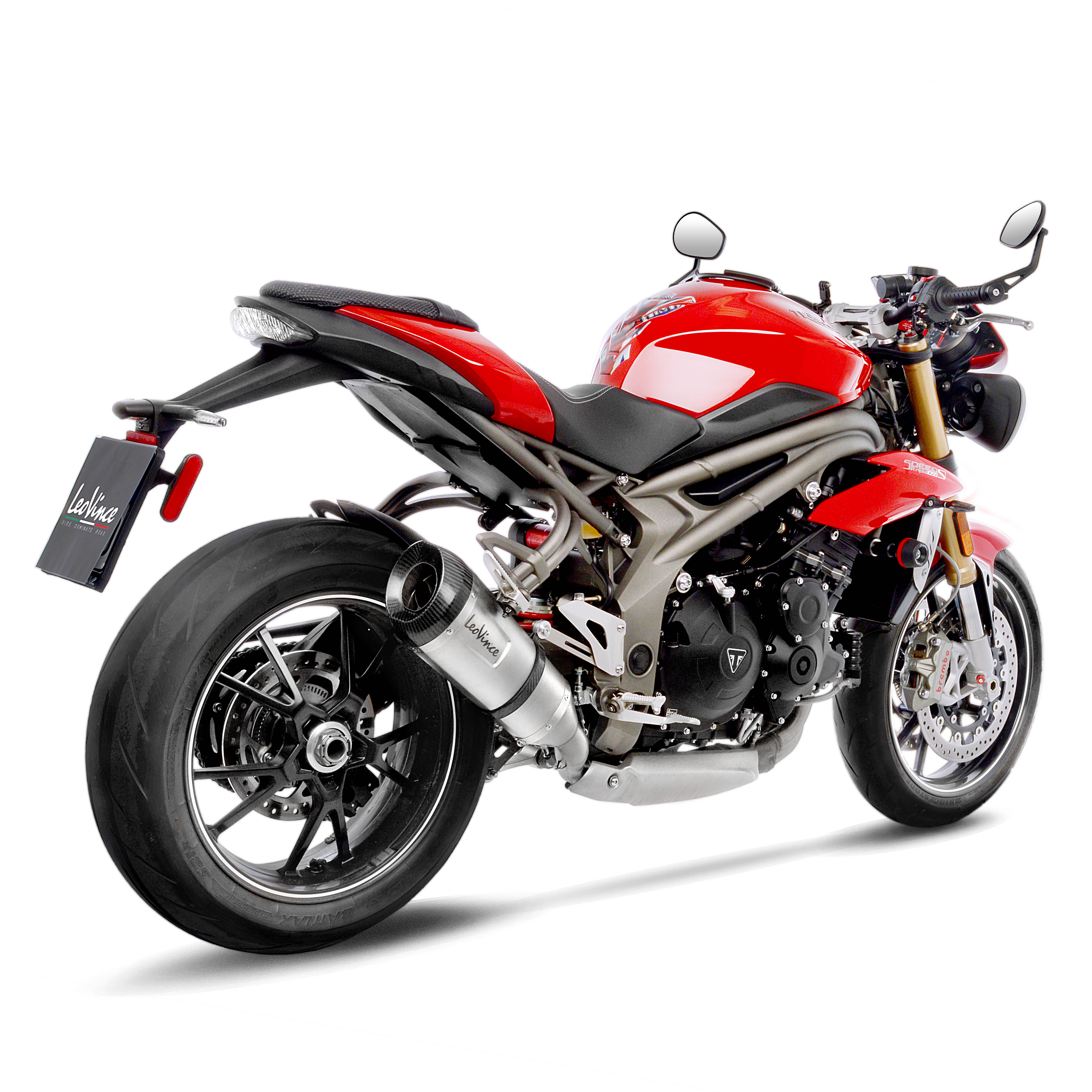 LeoVince uitlaatsysteem Factory S, roestvrij staal, slip on voor Triumph Speed Triple 1050 RS / S (18-19)