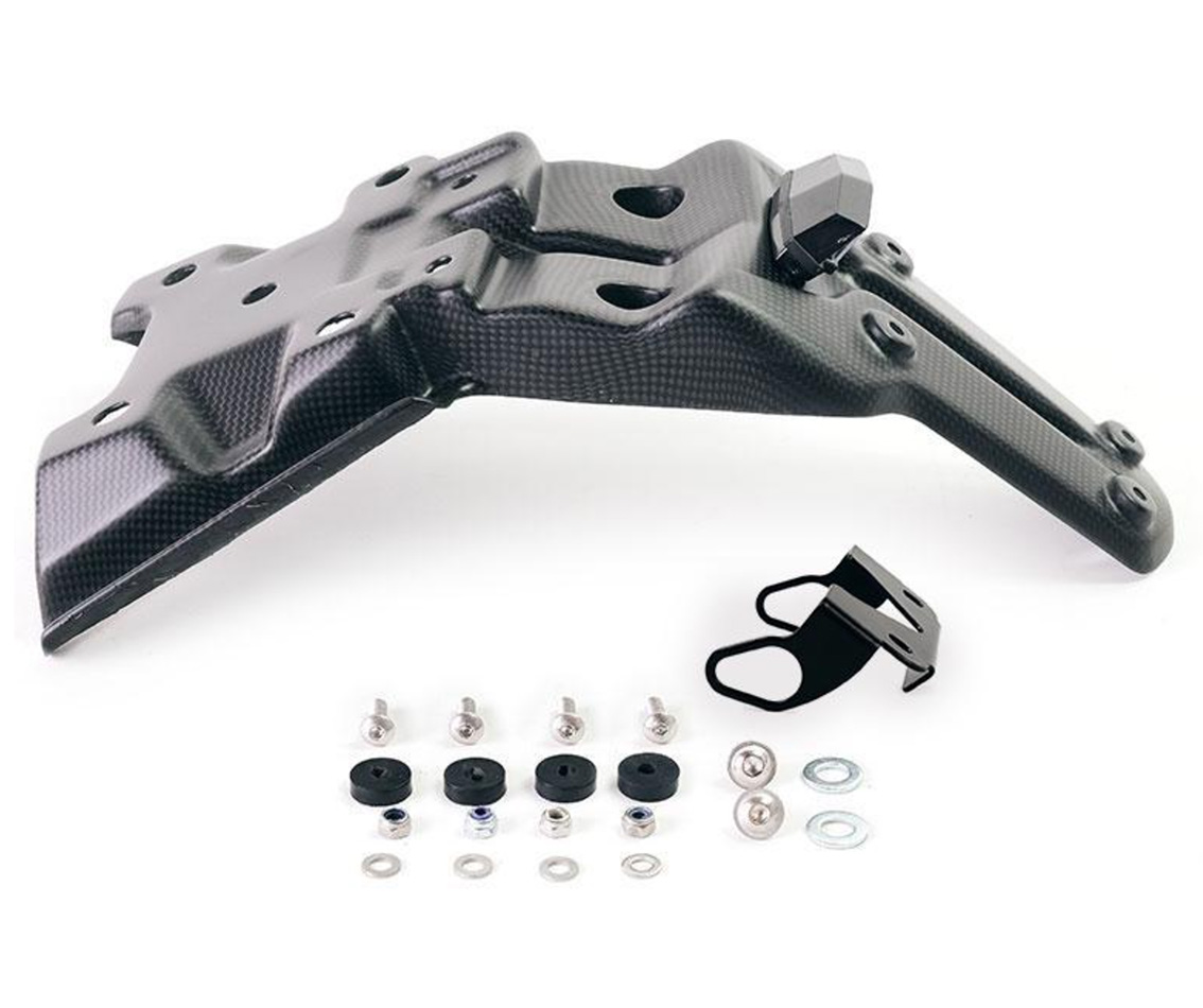 Korte koolstof kentekenplaathouder voor Yamaha Ténéré 700 (19-24)