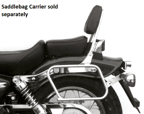 Sissybar zonder bagagerek chroom voor Honda CA 125 Rebel (95-01) /CMX 250 Rebel (96-01)