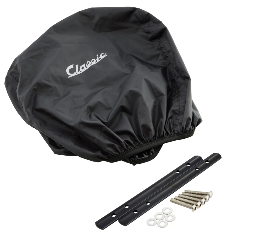 Bagagemandset "Classic" met bagagerek voor Vespa LX/LXV/S 50-150ccm, donkerbruin