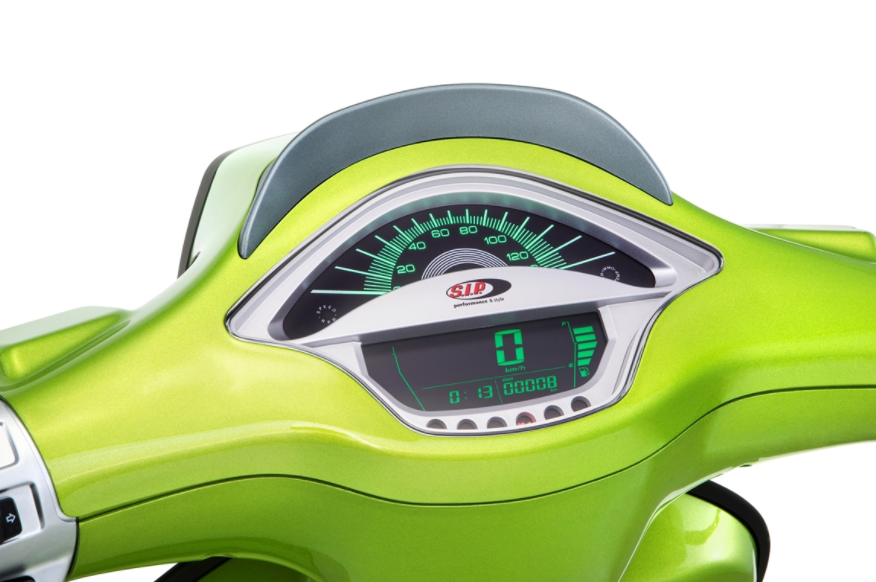 Toerenteller/snelheidsmeter voor Vespa Primavera/Sprint 50-150cc 2T/4T AC, zilver
