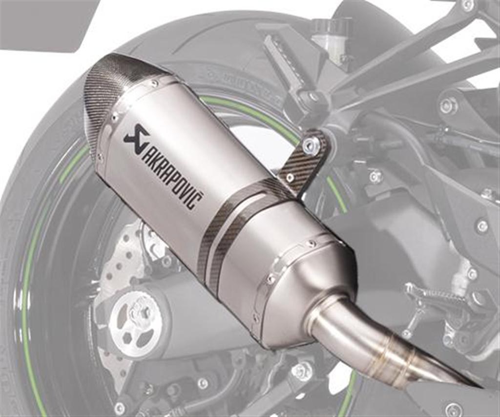 Akrapovic uitlaat Dubbele uitlaat Titanium Z1000 van 2017 Z1000 Origineel Kawasaki