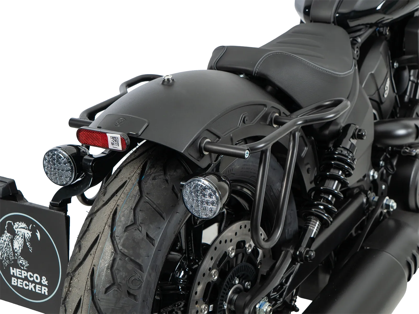 Kniptassenset bruin incl. houder voor Indian Scout Sixty Bobber (25-) Hepco & Becker