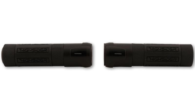 HIGHSIDER pro Akron grip rubber zwart 7/8 inch (22,2 mm), 132 mm