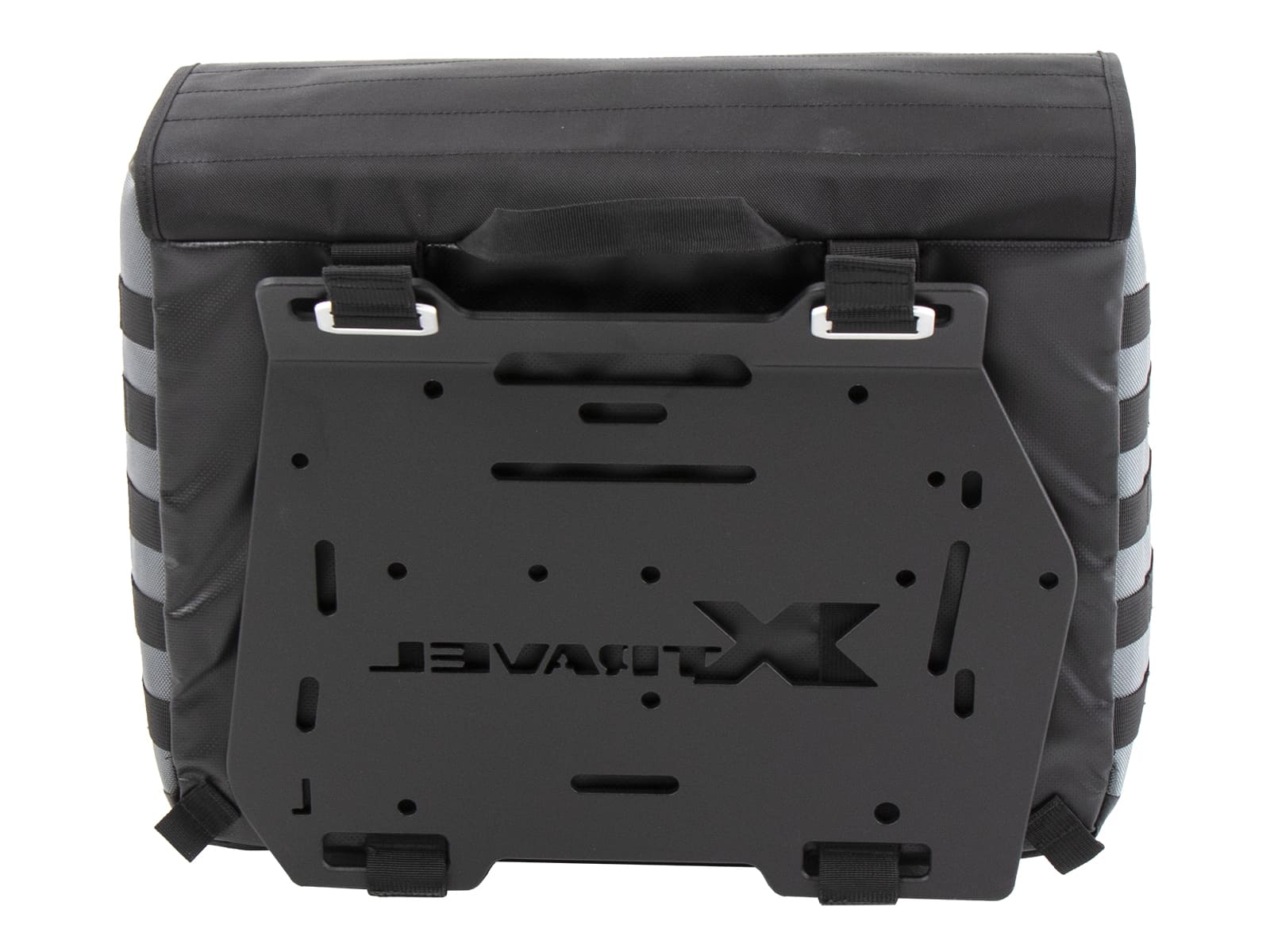 Xtravel Basic zijkofferset incl. 2x universele adapterplaat voor buisvormige zijkofferdrager