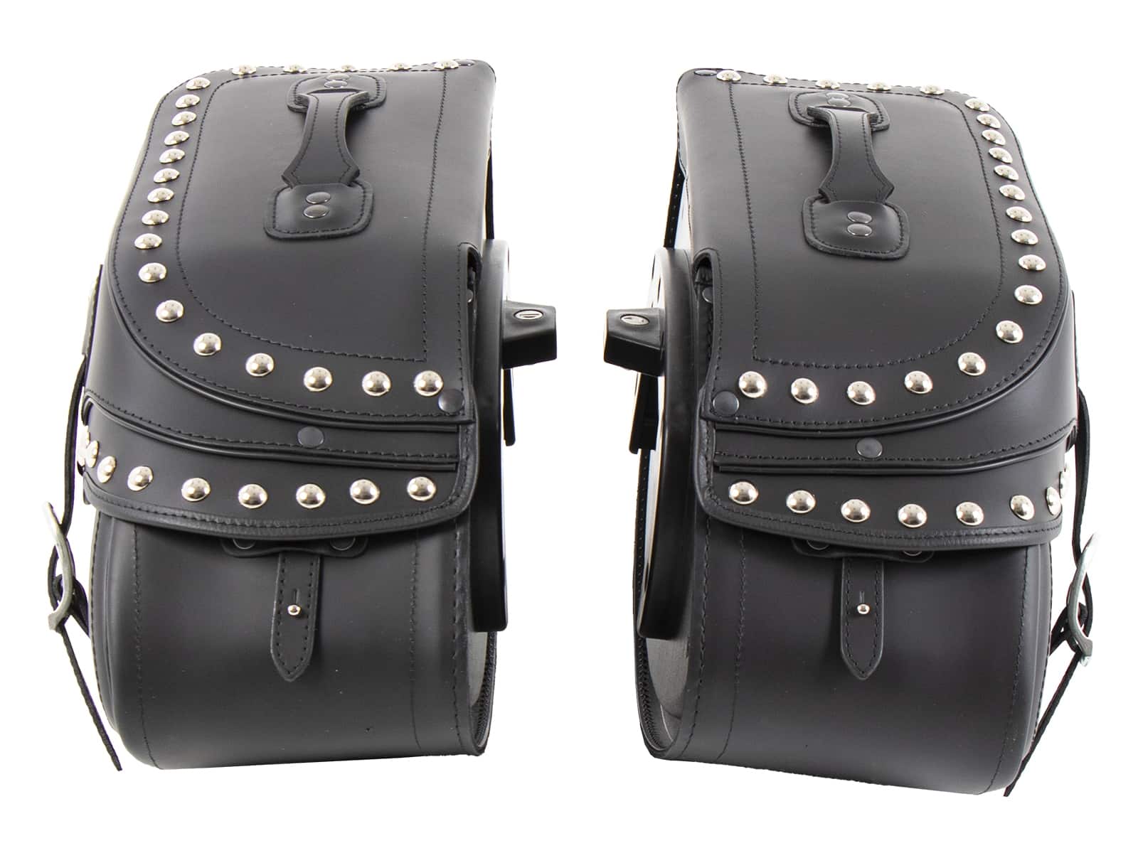 Zadeltassenset Buffalo Big Custom zwart voor C-Bow bagagedrager Hepco & Becker