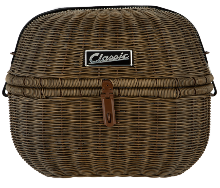 Klassiek bagagerek voor Vespa, donkerbruin