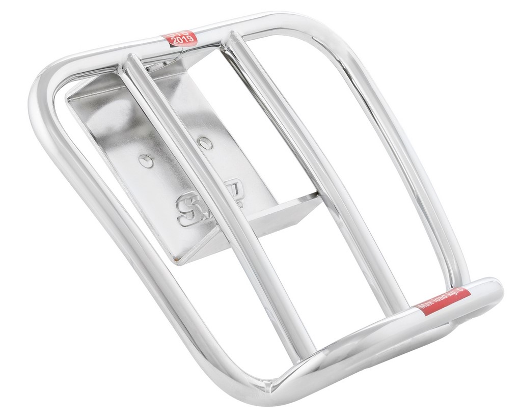 Bagagerek achteraan jaren 70 voor Vespa GTS / GTS Super HPE 125-300 ('19-), chroom