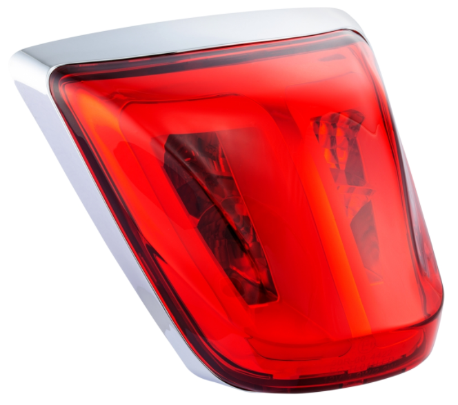 Achterlicht rood voor Vespa Primavera/Sprint 50-150ccm, velg - chroom
