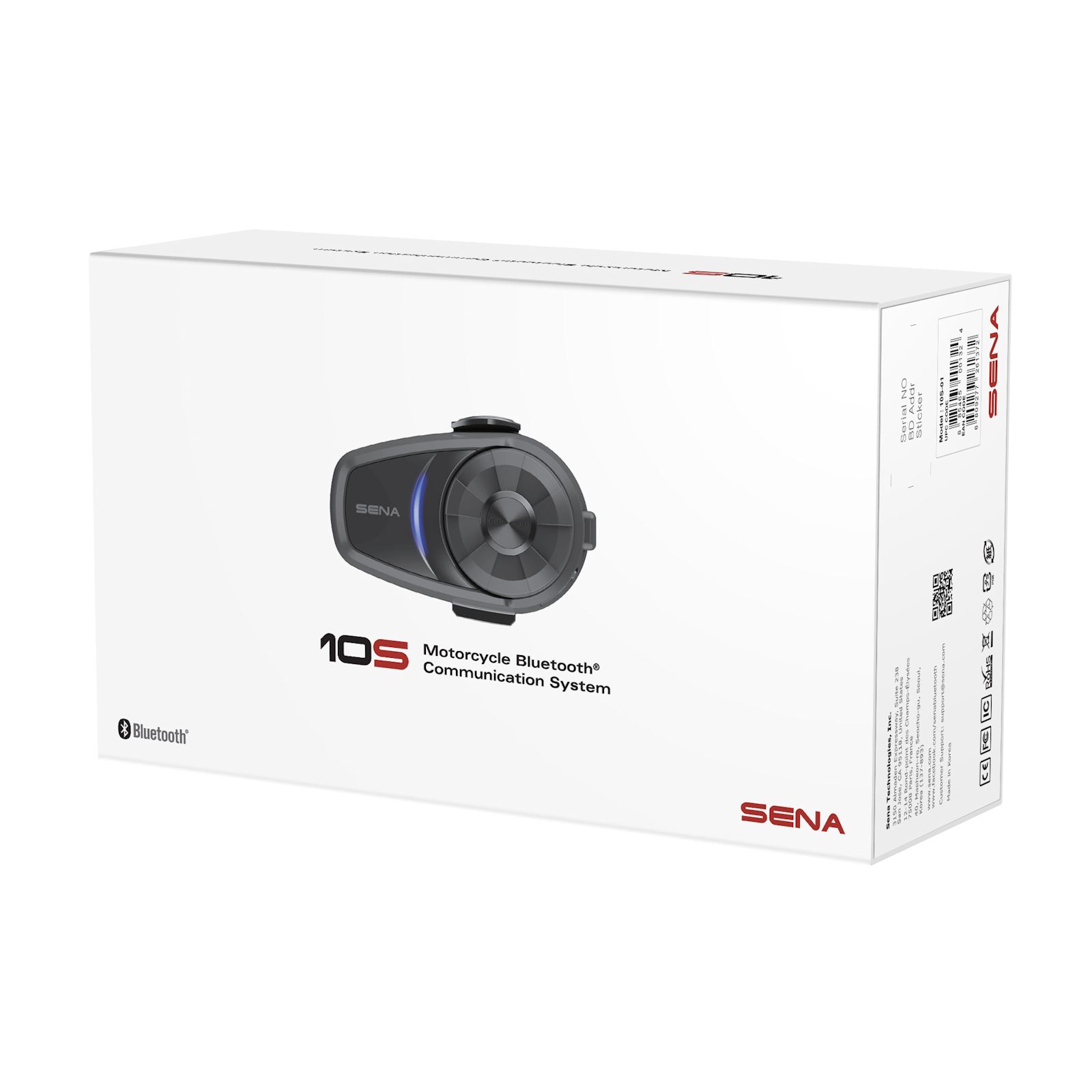 SENA 10S enkele set - Bluetooth-communicatiesysteem voor motorfietsen