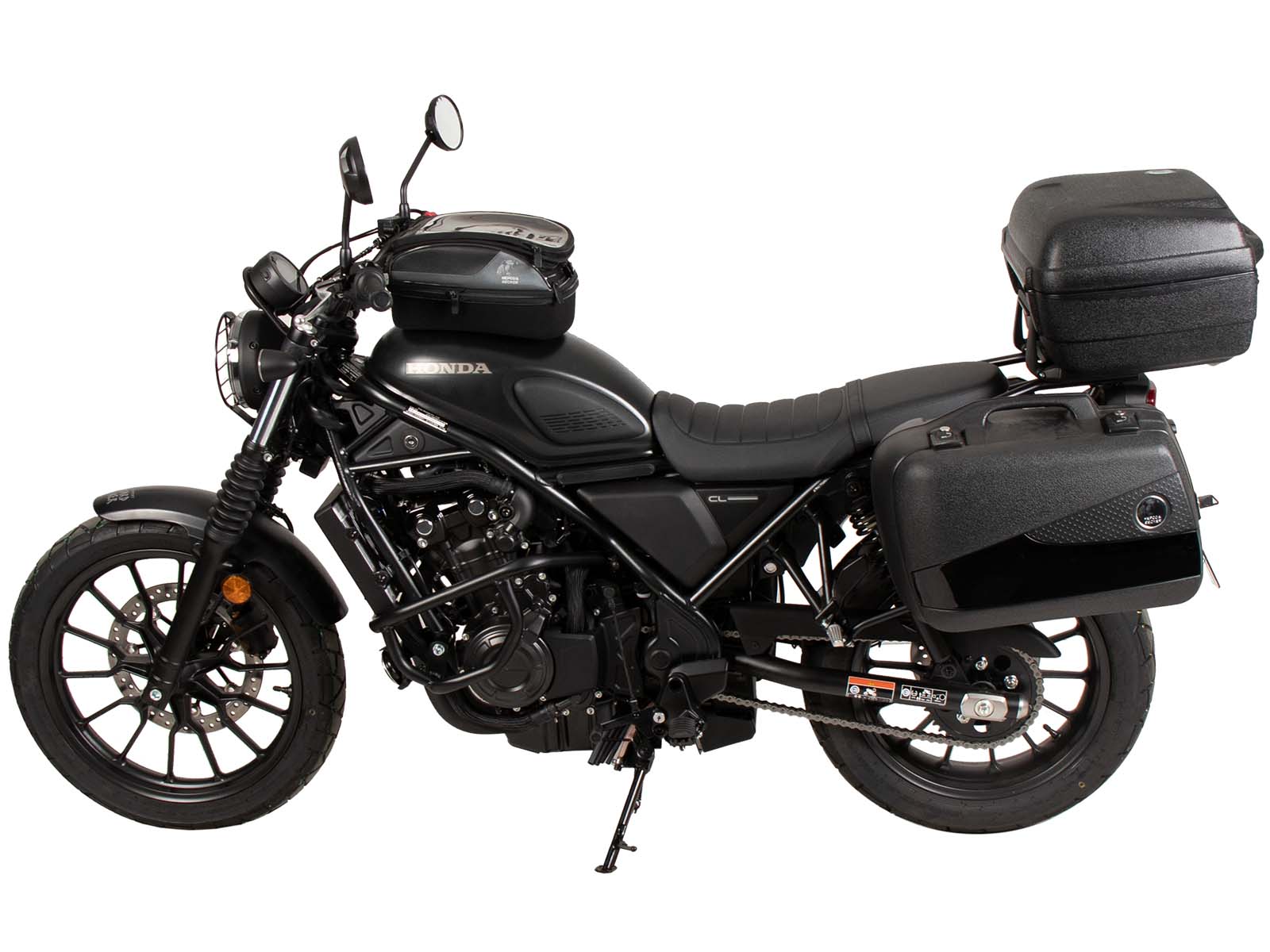 Alurack topkoffer zwart voor Honda CL 500 Scrambler (23-) Hepco & Becker