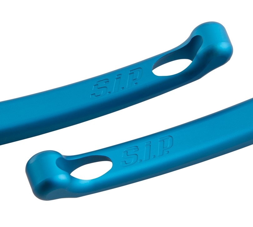 Sport hendelset rem voor Vespa, rechts en links, blauw mat