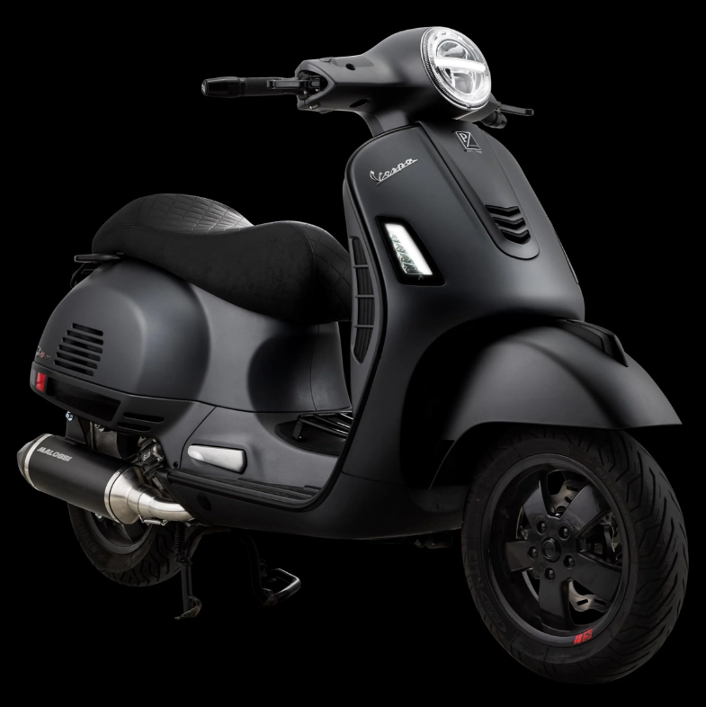 Sportzadel "Black Editiont" voor Vespa GTS/GTS Super/GTV 125-300ccm (14-), zwart gewatteerd