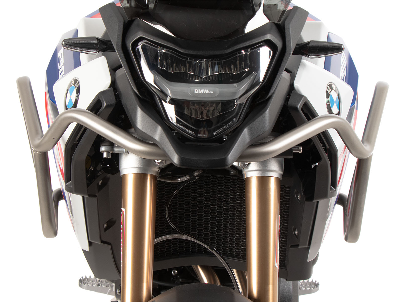 Roestvrijstalen tankbeschermer voor BMW F 900 GS (24-) Hepco & Becker