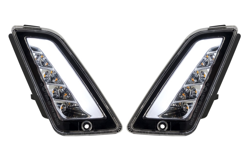Richtingaanwijzerset links/rechts voor Vespa GTS/GTS Super/GTV 125-300cc ('14-), duidelijk