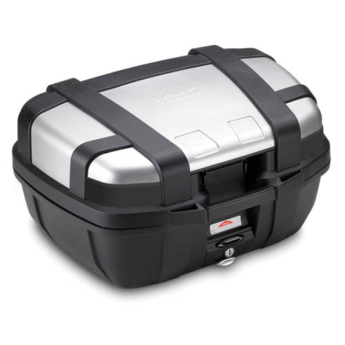 Trekker 52 liter MONOKEY topkoffer met aluminium deksel zilverkleurig Givi