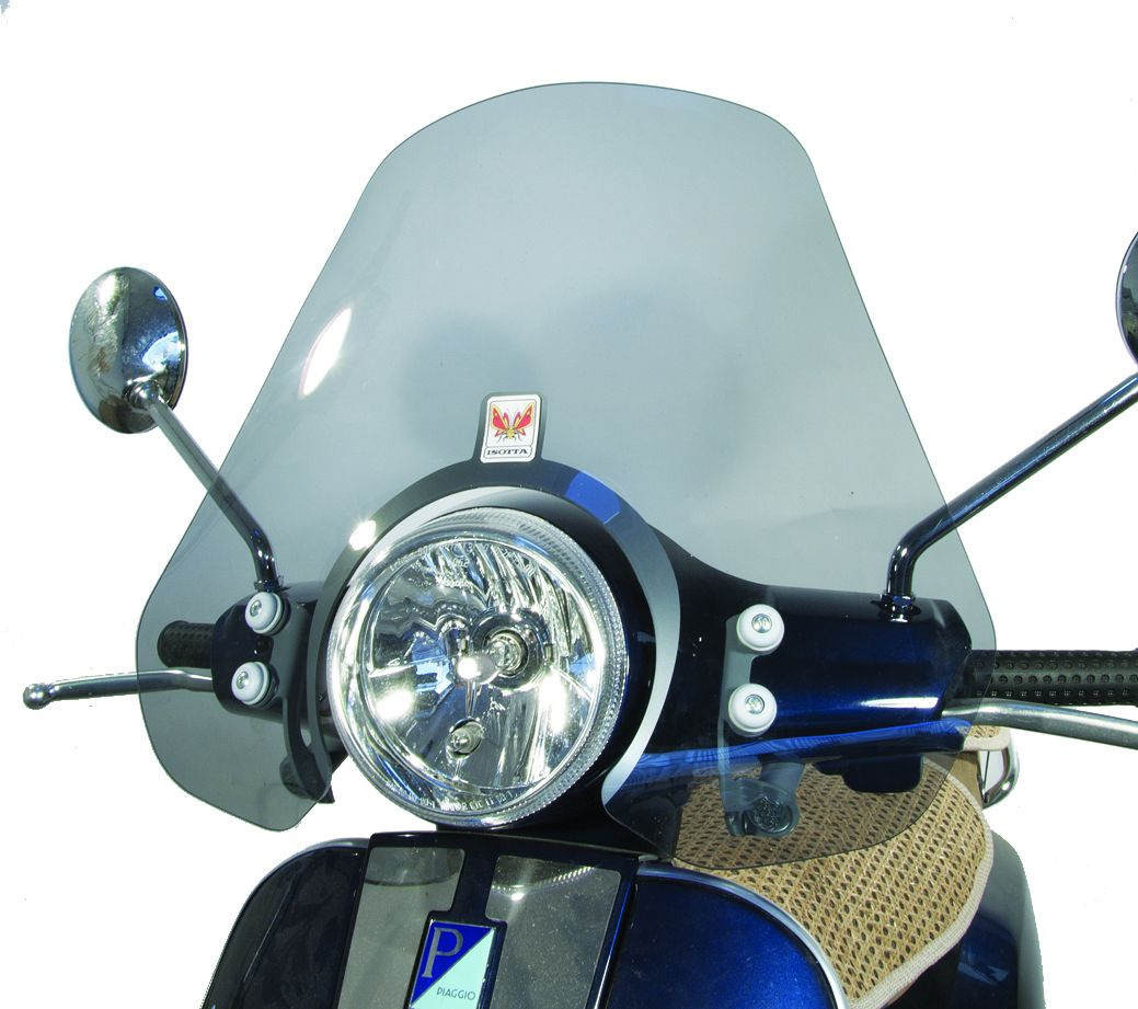 Middelhoog windscherm licht getint voor Vespa LX - Isotta