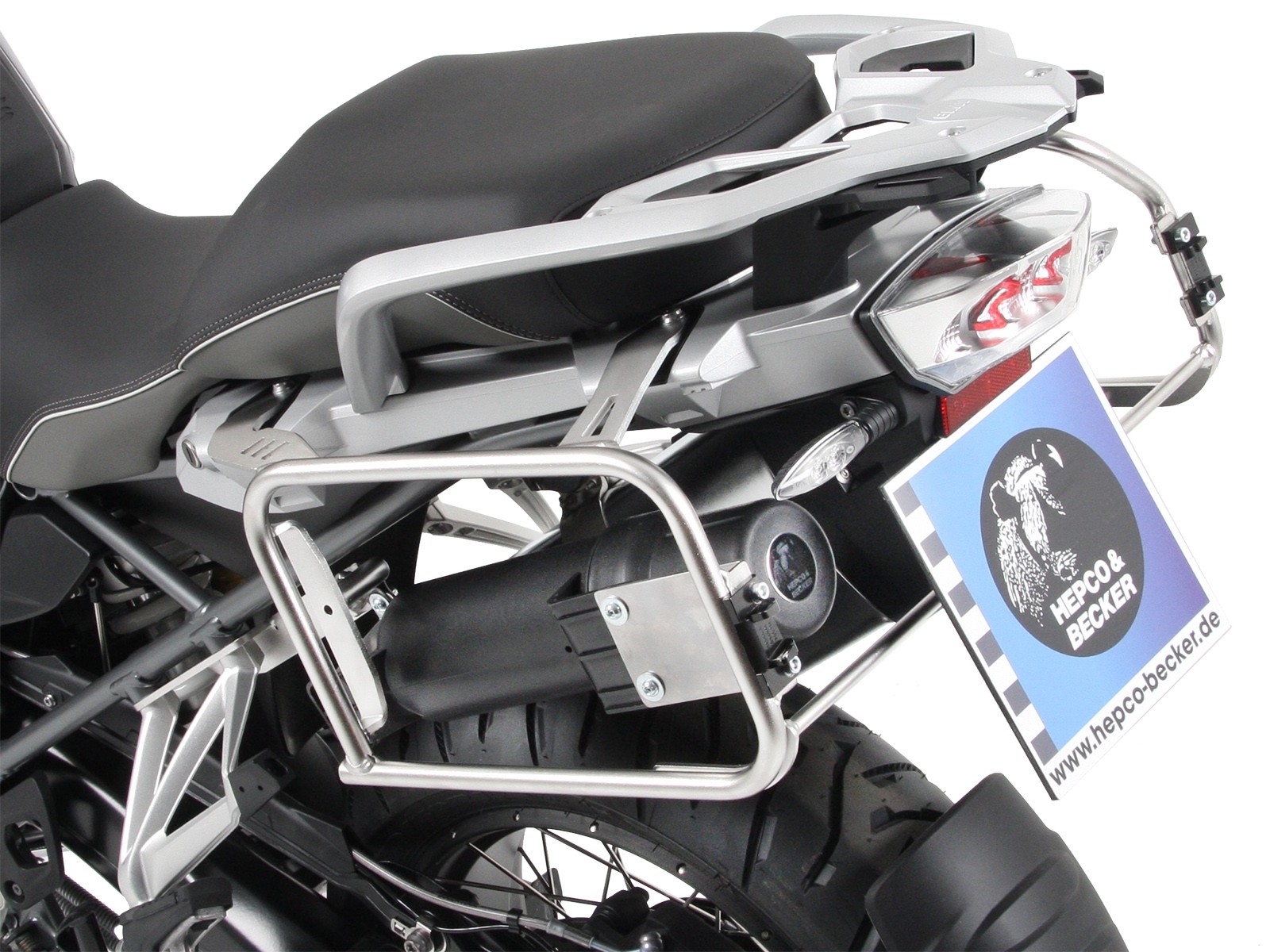 Gereedschapskist zwart voor zijkofferdrager uitsparing voor BMW R 1250 GS (19-23) Hepco & Becker