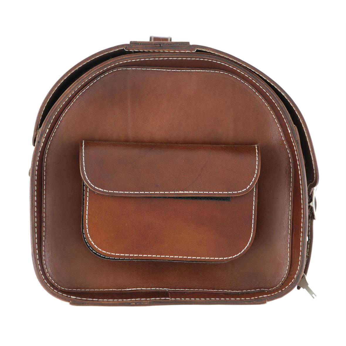 Lederen etui "Classic" voor Vespa - bruin
