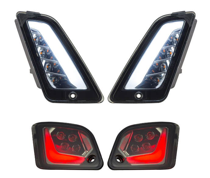 Richtingaanwijzerset voor & achter voor Vespa GTS/GTS Super/GTV 125-300cc ('14-), getint