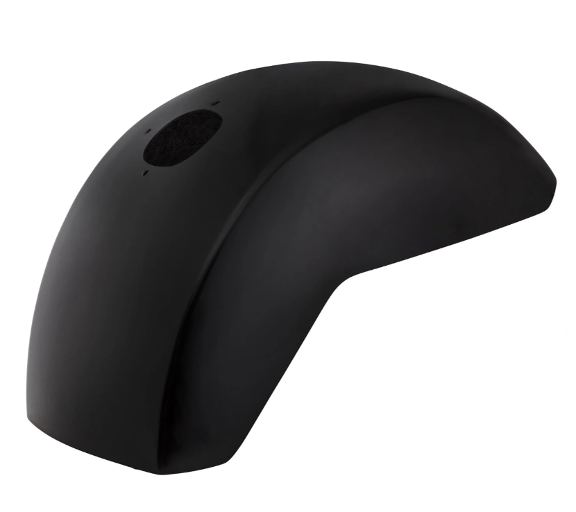 Spatbord EVO II voor Vespa PX 80-200ccm, GFK, zwart