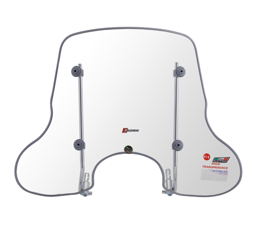 FACO 4 seizoenen windscherm voor Vespa ET2/ET4 50-150cc, helder