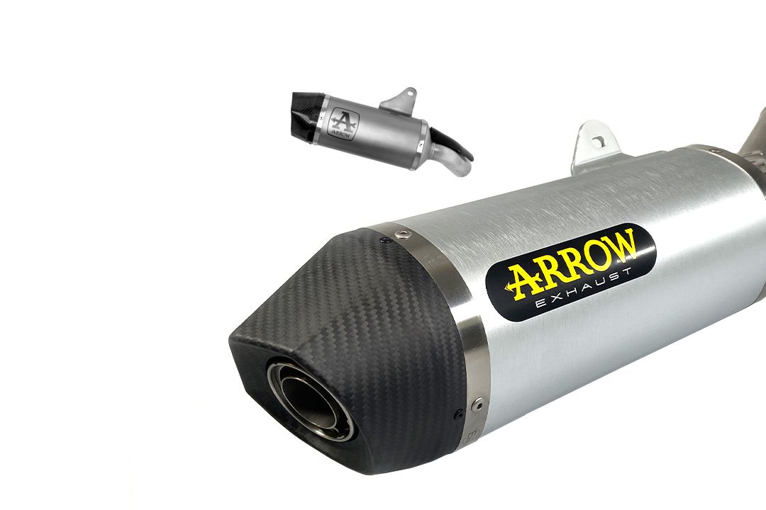 ARROW Uitlaat INDY RACE Aluminium voor Moto Guzzi V100 Mandello