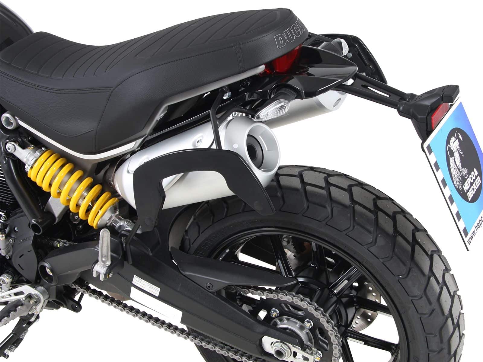 C-Bow zijdrager zwart voor Ducati Scrambler 1100 /Special /Sport (18-20) Hepco & Becker