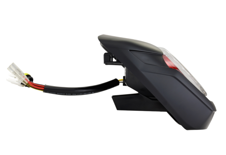 Achterlicht LED rood voor Vespa Primavera/Sprint 50-150ccm, rand - mat zwart