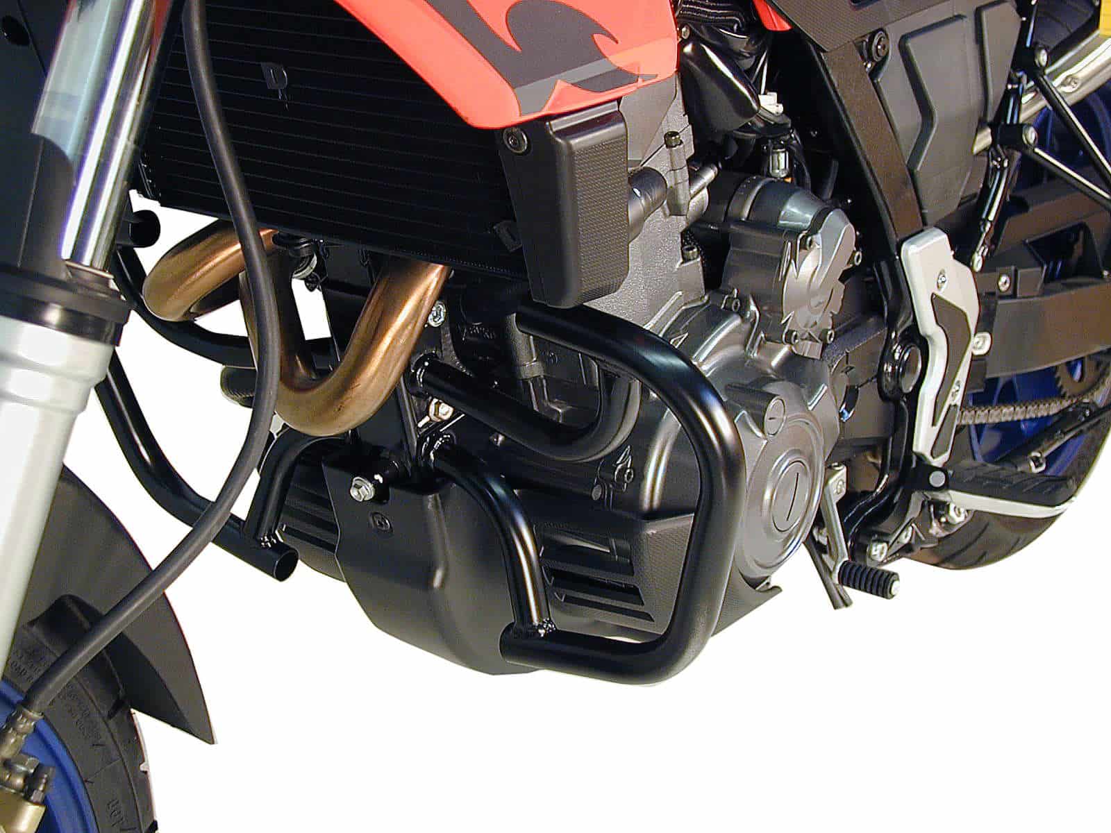 Motorbeschermer zwart voor Aprilia Pegaso 650 Strada/Trail (05-09) Hepco & Becker