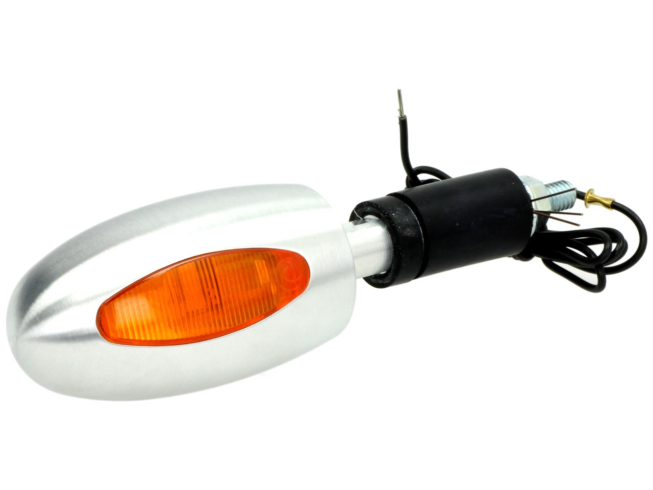 Kellermann richtingaanwijzer, BL 1000 geel, aluminium, halogeen, VR/VL, 12 V, 21 W, zilversatijn