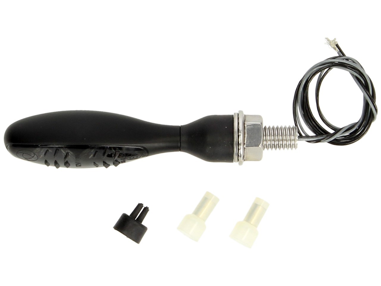 Kellermann indicator, Micro 1000 LED Dark, staal, LED, V/H, L/R, 12 V, zwart gesatineerd, M8x20