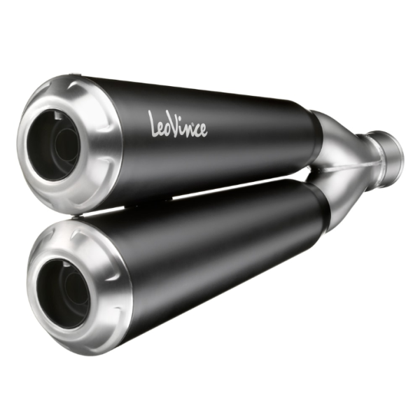 LeoVince uitlaatsysteem GP Duals, roestvrij staal, compleet systeem voor Yamaha XSR 700 (Bj.16-19)