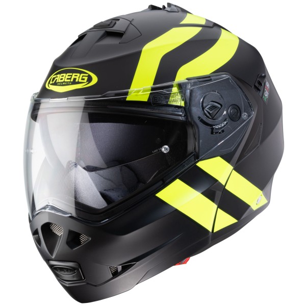 Caberg Duke II Superlegend helm, mat zwart/fluo geel