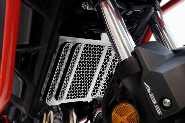 Radiateurbeschermer voor Honda CB 500 X, aluminium, zwart