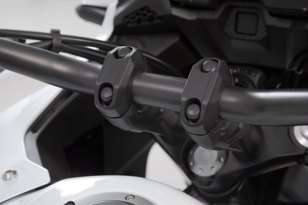 Stuurverhoger, zwart voor Ø 28 mm stuur, H=20 mm voor Honda CB 500 X - SW Motech