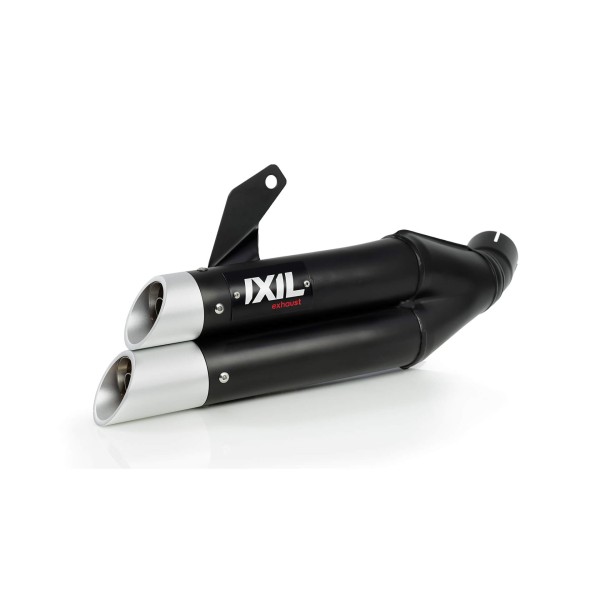 IXIL HYPERLOW XL voor Yamaha MT-07 /Tracer 700 /XSR 700, roestvrij staal zwart, E-goedgekeurd, Euro5
