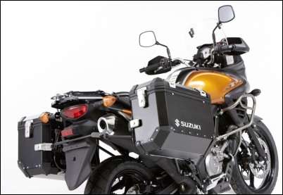 Zijtas "Alu Box" zwart voor Suzuki V-Strom 650 BJ. 2012-2016