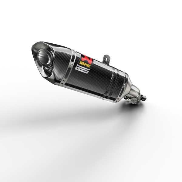 Originele Akrapovic Yamaha MT-03 & R3 koolstofvezel slip-on demper met goedkeuring (EU4)