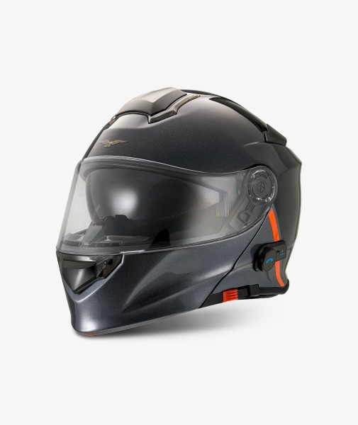 Moto Guzzi helm "Modular BT" zwart met Bluetooth